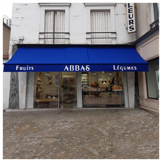 Rentoilage de stores banne d'épiceries dans les Hauts-de-Seine - Le Store Parisien