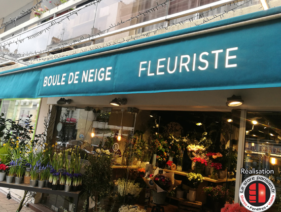 Rentoilage d'un store corbeille - Viroflay - Le Store Parisien
