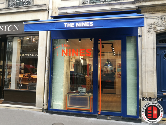 Lambrequin lumineux pour stores de commerces - Le Store Parisien