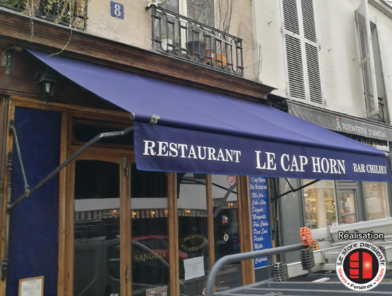 Remplacement de toiles de stores de restaurant - Yvelines Paris