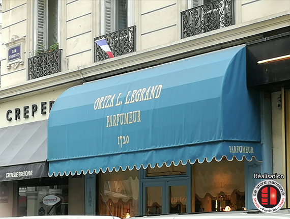 Fabrication de store corbeille sur mesure à Paris - Le Store Parisien 