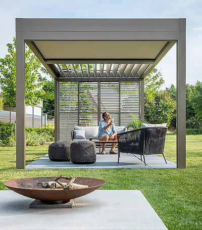 Pergola bioclimatique dans les hauts-de-Seine 92 - Le Store Parisien.