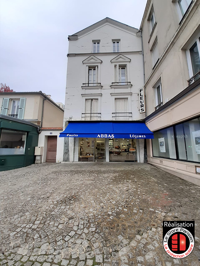 Rentoilage de stores banne de magasins, boutiques, commerces de bouche - 92 - Le Store Parisien