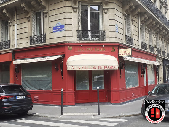 Stores banne de restaurant - Paris - Le Store Parisien