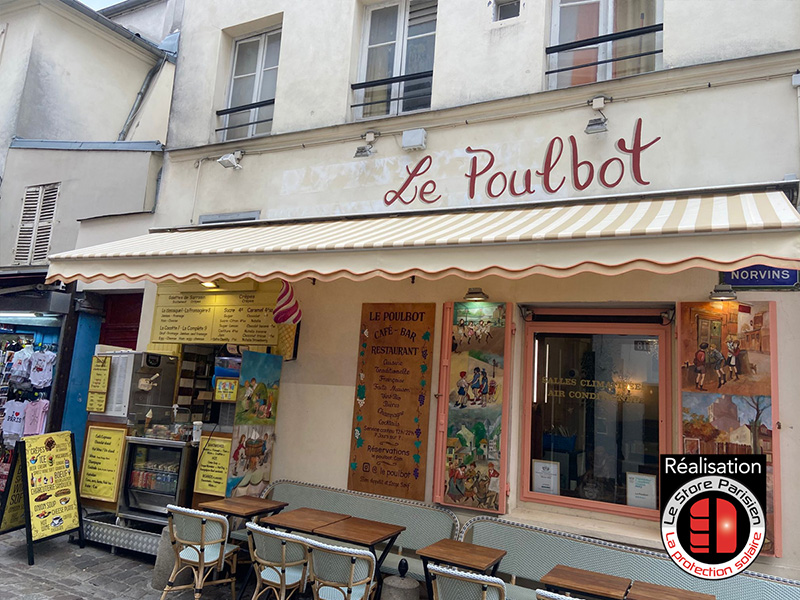 Stores bannes pour commerces, boutiques et magasins - Paris 18.