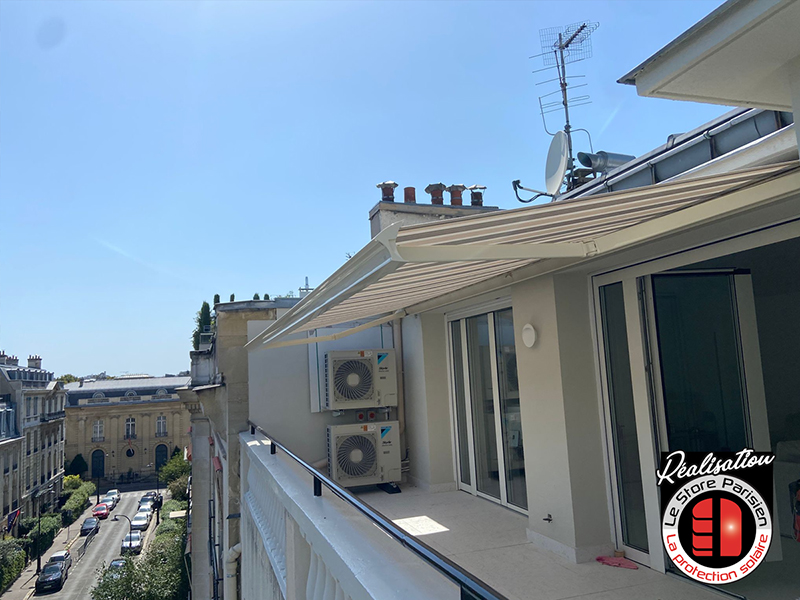 Pose de stores de terrasse et de balcon à Paris 16ème