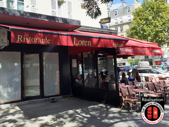 Stores banne de restaurant à Paris et Yvelines - Le Store Parisien