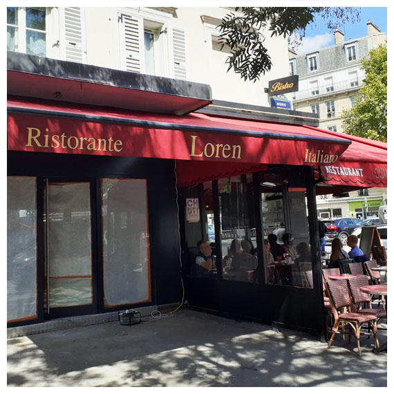 Rentoilage de stores de restaurant à Paris - Le Store Parisien